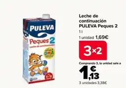 Carrefour Puleva leche de continuación Peques 2 oferta