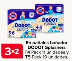 Carrefour Dodot Splashers en panales banador oferta