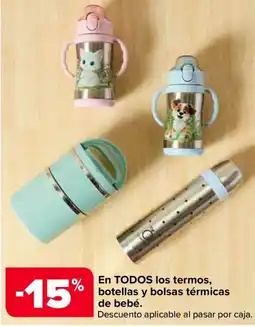 Carrefour termos botellas y bolsas térmicas de bebé oferta