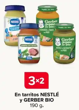 Carrefour Nestlé y Gerber bio en tarritos oferta