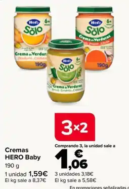 Carrefour Hero Baby cremas oferta