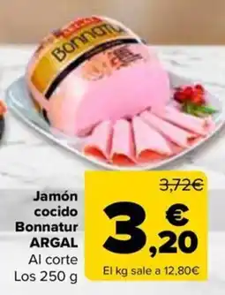 Carrefour Bonnatur jamón cocido oferta