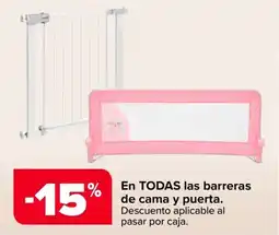 Carrefour barreras de cama y puerta oferta