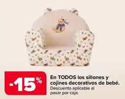 Carrefour sillones y cojines decorativos de bebé oferta