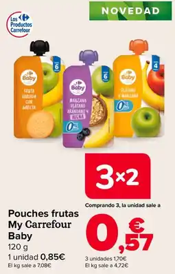 Carrefour My Carrefour Baby Pouches frutas oferta