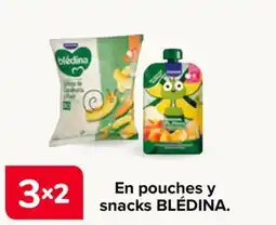 Carrefour Blédina pouches y snacks oferta