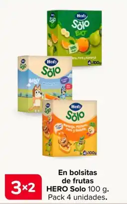 Carrefour Hero Solo en bolsitas de frutas oferta