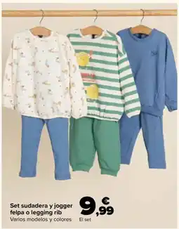 Carrefour Set sudadera y jogger oferta