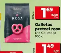 Dia Supermercados Dia Galleteca galletas pretzel rosa oferta