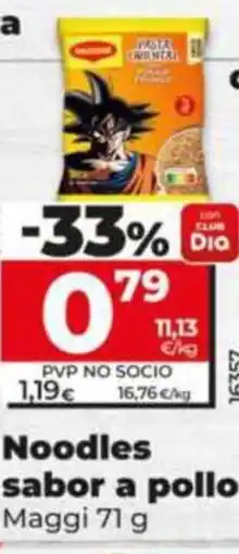 Dia Supermercados Noodles sabor a pollo oferta