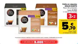 Carrefour Dolce Gusto cafés en cápsulas oferta