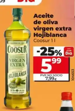 Dia Supermercados Coosur aceite de oliva virgen extra hojiblanca oferta