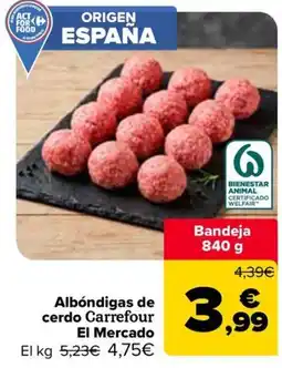 Carrefour Albóndigas de cerdo Carrefour oferta