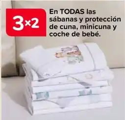 Carrefour En todos las sábanas y protección de cuna, minicuna y coche de bebé oferta