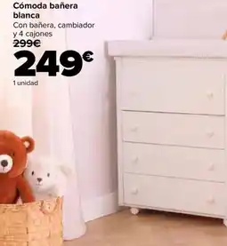 Carrefour Cómoda bañera blanca oferta