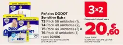 Carrefour Pañales DODOT Sensitive Extra oferta