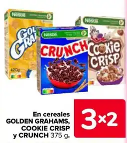 Carrefour Nestle golden grahams, cookie crisp y crunch oferta