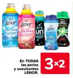 Carrefour Lenor las perlas y suavizantes oferta