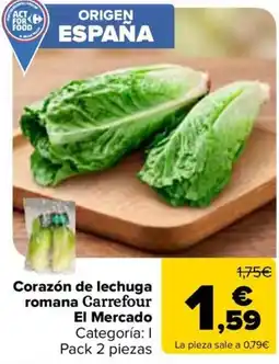 Carrefour Carrefour Corazón de lechuga romana oferta