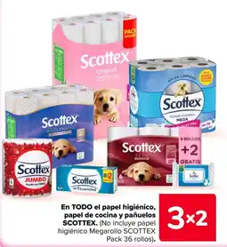 Carrefour Scottex papel higiénico oferta