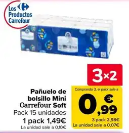 Carrefour Carrefour Pañuelo de bolsillo Mini Soft oferta