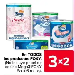 Carrefour Foxy en todos los productos oferta