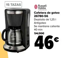 Carrefour Russell Hobbs cafetera de goteo 26780-56 oferta