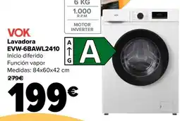 Carrefour Vok lavadora evw-6bawl2410 oferta