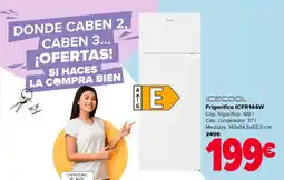 Carrefour Icecool frigorífico icfr144w oferta