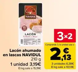 Carrefour Navidul lacón ahumado en lascas oferta