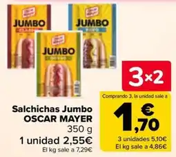 Carrefour Jumbo salchichas oferta