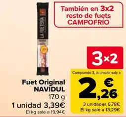 Carrefour La Fueteria Fuet Original Navidul oferta