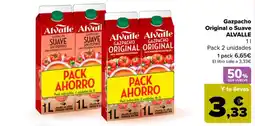 Carrefour Alvalle gazpacho original o suave oferta