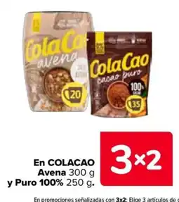 Carrefour Colacao en Avena Puro 100% oferta