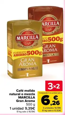 Carrefour Marcilla café gran aroma oferta