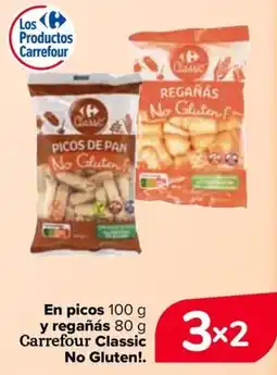 Carrefour Carrefour classic en picos de pan regañás no gluten! oferta