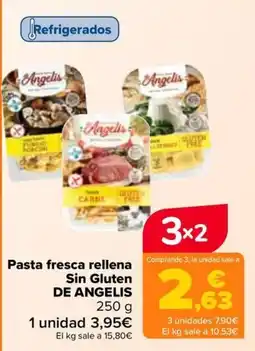 Carrefour Angelis pasta fresca rellena sin gluten oferta