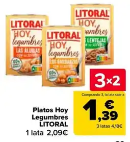 Carrefour Litoral platos hoy legumbres oferta