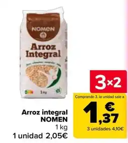 Carrefour Nomen arroz integral oferta