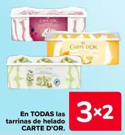 Carrefour Carte d'or en todas las tarrinas de helado oferta