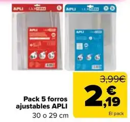 Carrefour Apli forros ajustables oferta
