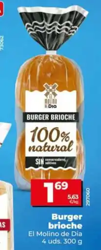 Dia Supermercados El Molino de Dia burger brioche oferta