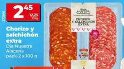 Dia Supermercados Elpozo chorizo y salchichón extra oferta