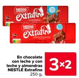 Carrefour Nestlé Extrafino En chocolate con leche y con leche y almendras oferta