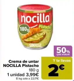 Carrefour nocilla crema de untar pistacho oferta