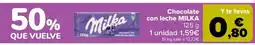 Carrefour Chocolate con leche MILKA oferta