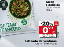 Dia Supermercados Dia Al Punto salteado de verduras oferta