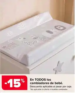 Carrefour cambiadores de bebé oferta