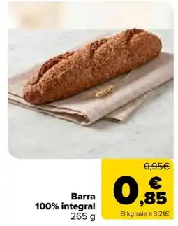Carrefour Barra 100% integral oferta
