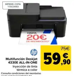 Carrefour hp multifunción deskjet 4330e all-in-one oferta